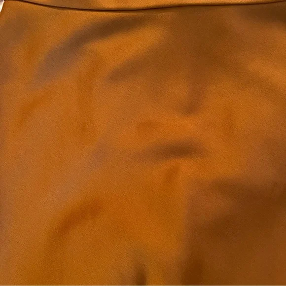 Anthropologie Sachin & Babi Copper Satin Charmeuse "Cali" Cowl Neck Slip Dress - Picture 11 of 13